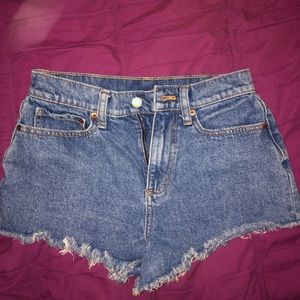 VS pink jean shorts